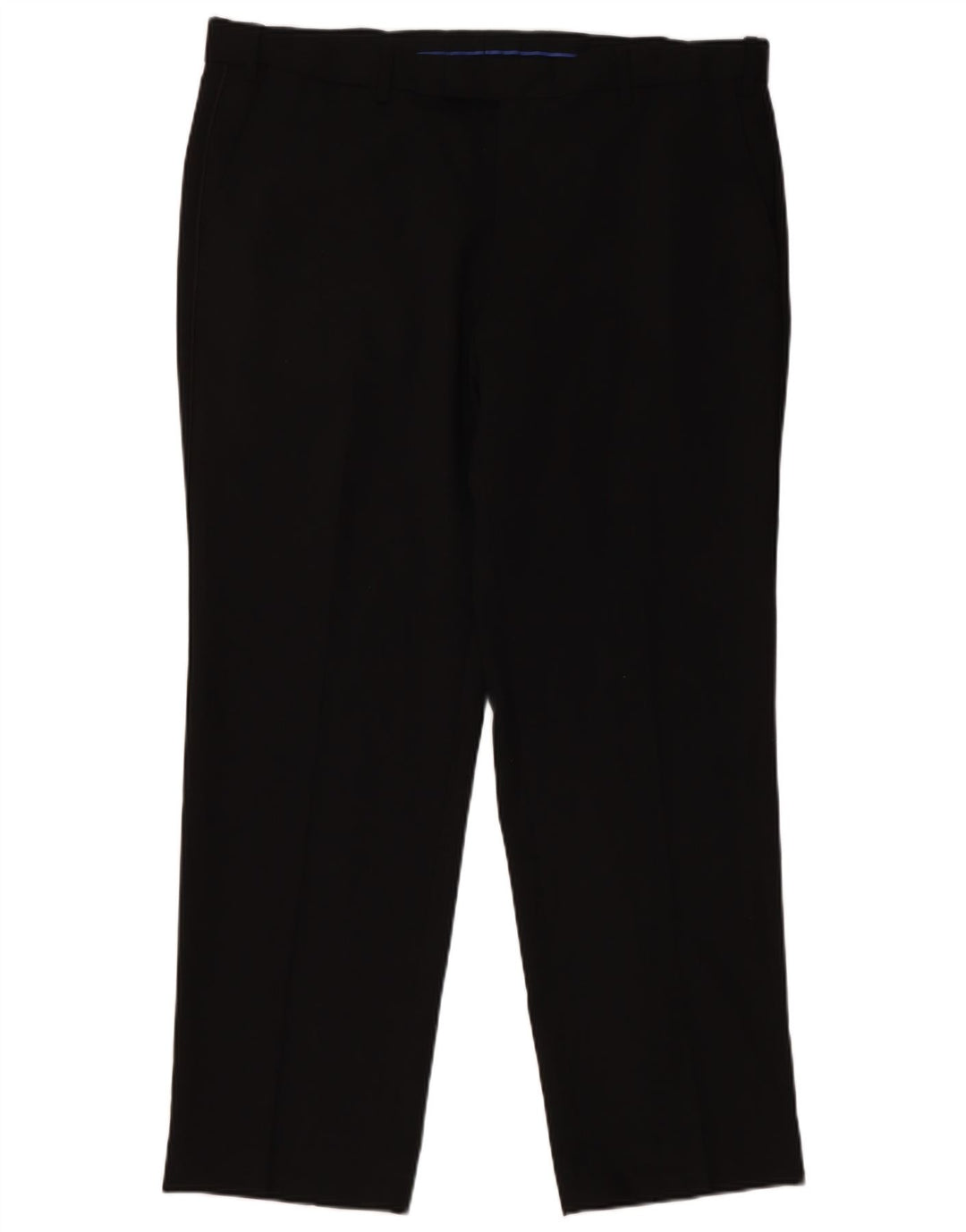 Marks & Spencer Pantalon de costume droit coupe droite pour homme W38 L29 laine noire