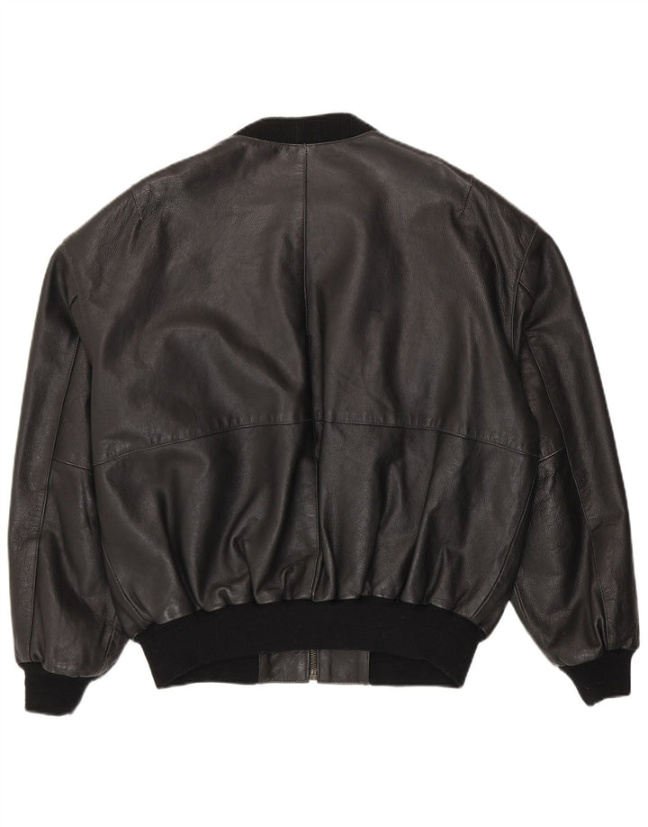 Gipsy Veste en cuir pour homme UK 40 Grand cuir noir