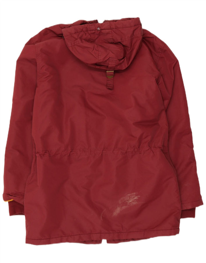 Vans Parka à capuche pour homme UK 38 Medium Burgundy Nylon