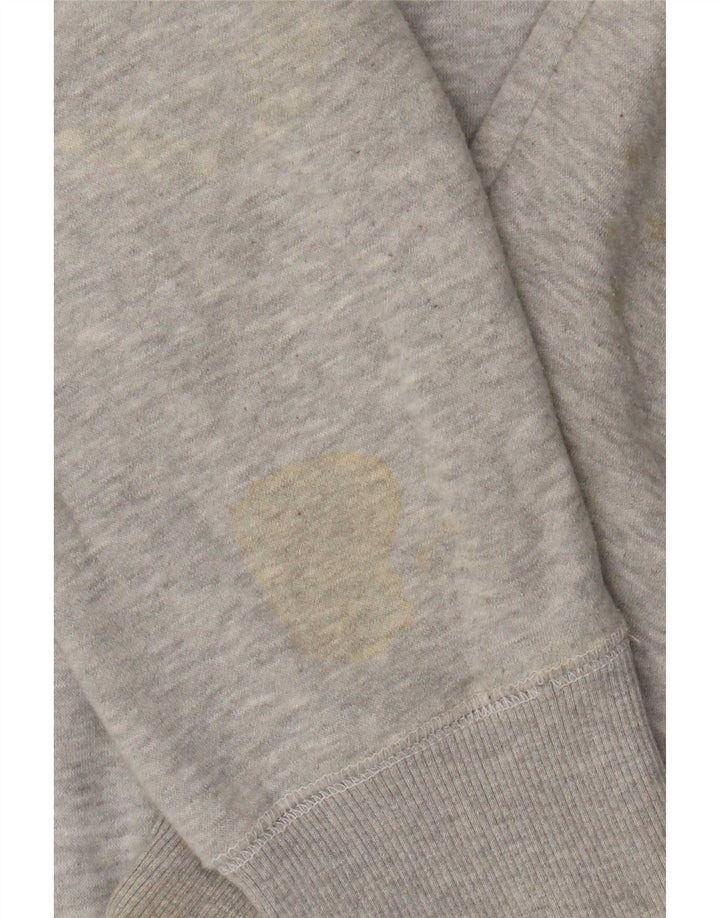 French Connection Pull à capuche zippé graphique coupe régulière pour homme, grand gris