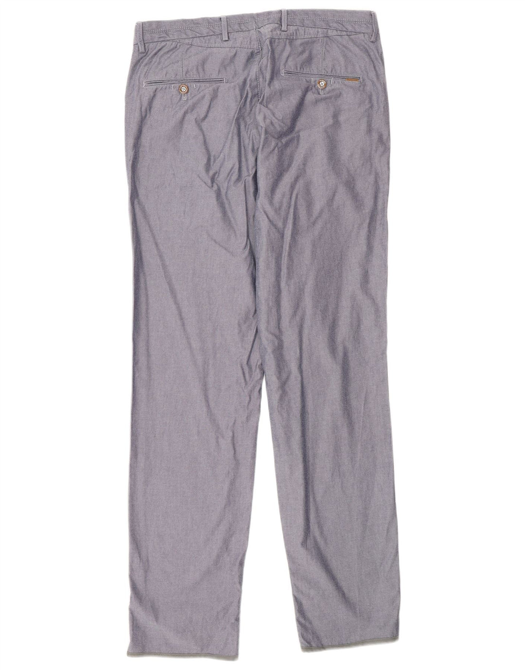 Massimo Dutti Pantalon chino droit pour homme EU 40 Medium W31 L32 Gris