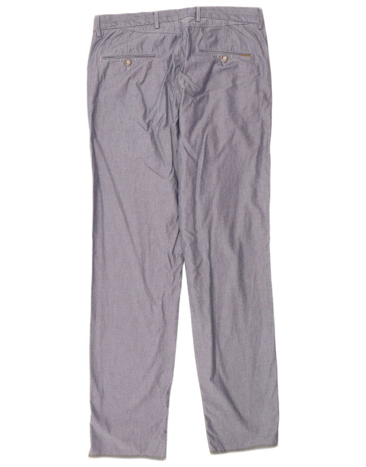 Massimo Dutti Pantalon chino droit pour homme EU 40 Medium W31 L32 Gris