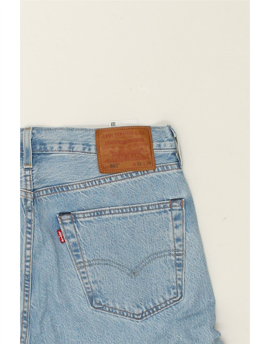 LEVI'S Jean Droit 504 Homme W33 L32 Bleu Coton