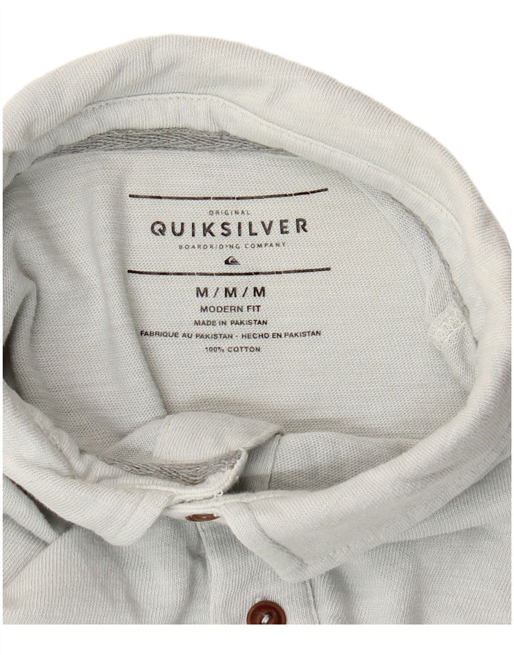 QUIKSILVER Polo Coupe Moderne Homme Gris Moyen Coton