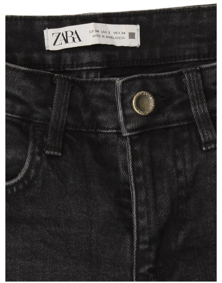Zara Jean court bootcut pour femme EU 34 2XS W24 L25 Gris