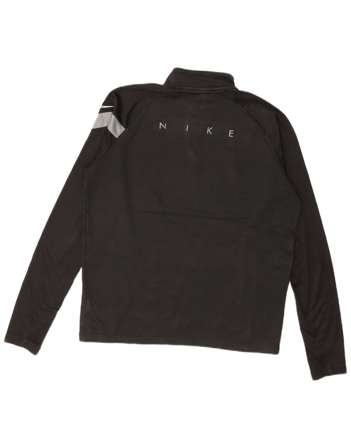 Sweat-shirt Nike Dri Fit Graphic pour homme, color block, noir moyen