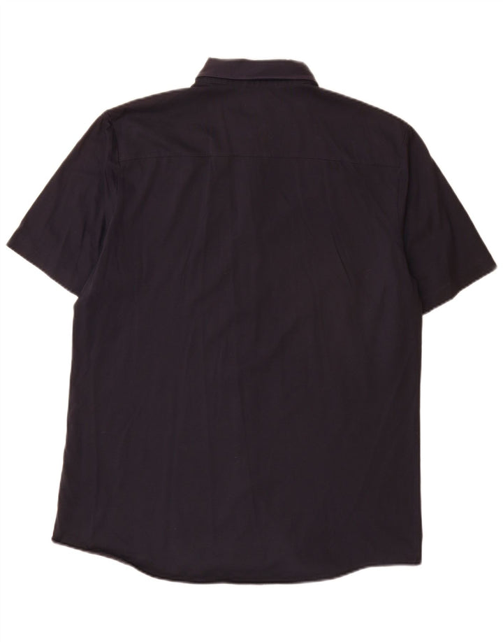 Cos Chemise à Manches Courtes Homme Grand Bleu Marine Coton