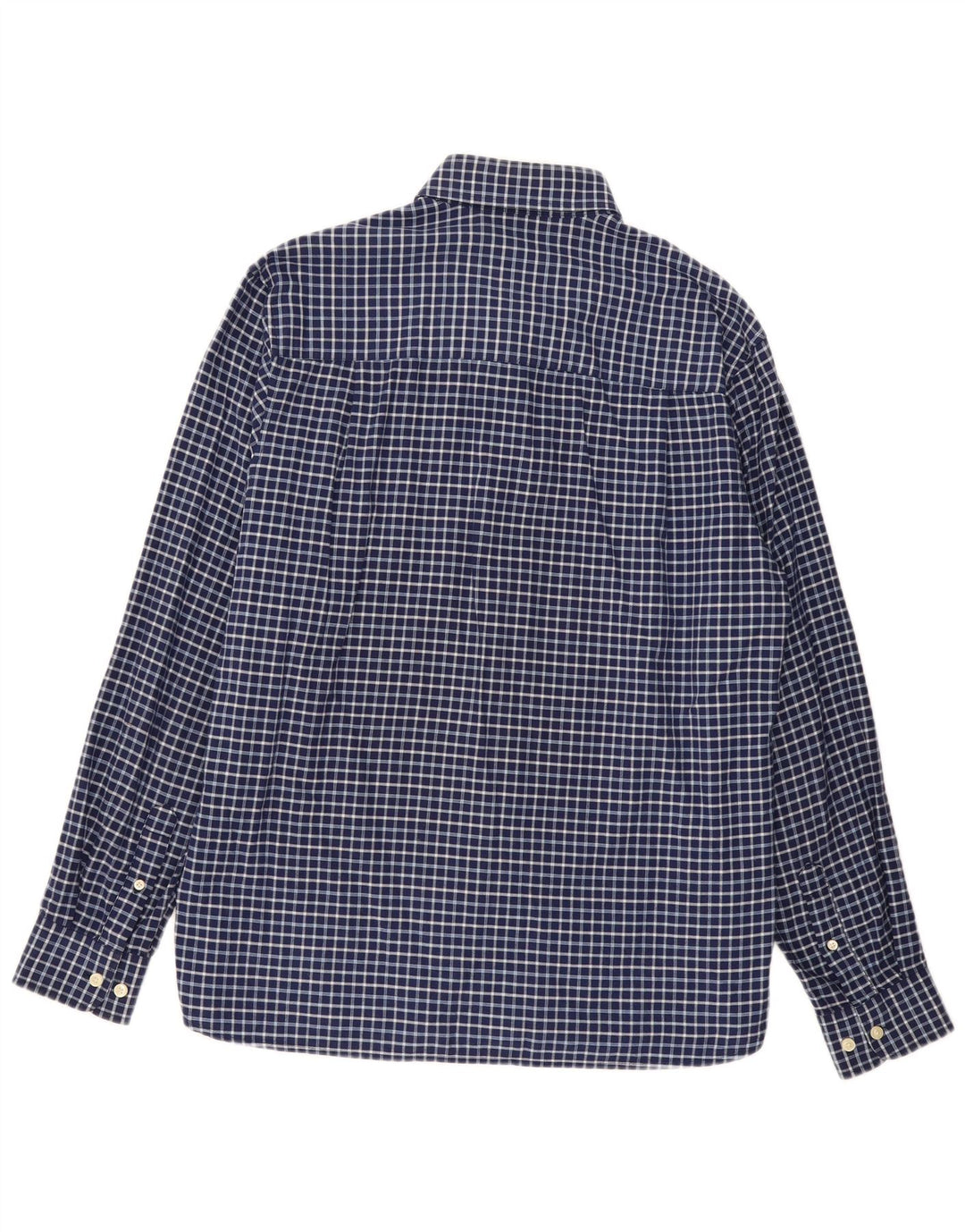 FRED PERRY Chemise Homme Grand Carreau Bleu Marine Coton