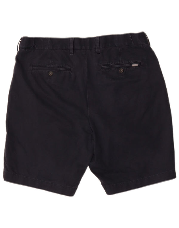 Marks & Spencer Short Chino Homme W36 Large Bleu Marine Coton