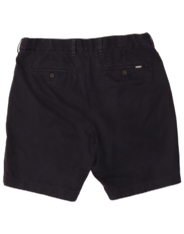 Marks & Spencer Short Chino Homme W36 Large Bleu Marine Coton