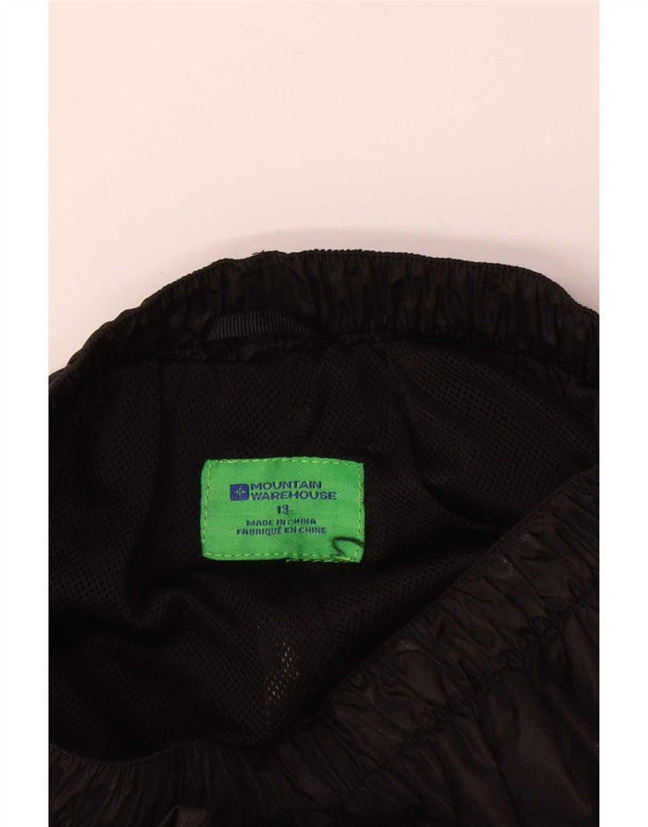 Mountain Warehouse Pantalon imperméable garçon 12-13 ans Noir Polyester