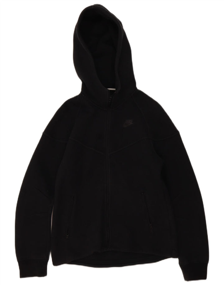Nike Pull à capuche zippé pour homme Petit coton noir