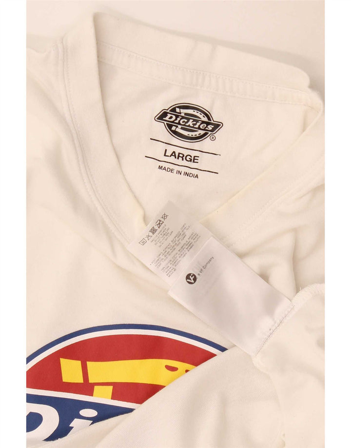Dickies T-Shirt Graphique Homme Grand Blanc Coton