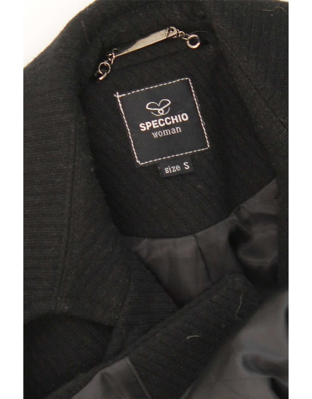 Specchio Manteau pour femme UK 10 Petit Noir