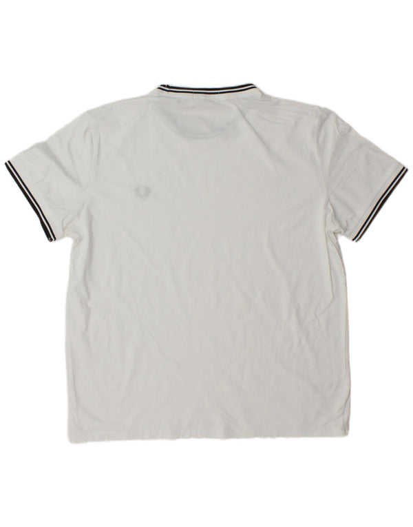 Fred Perry T-Shirt Homme Grand Blanc Rayé Cachemire