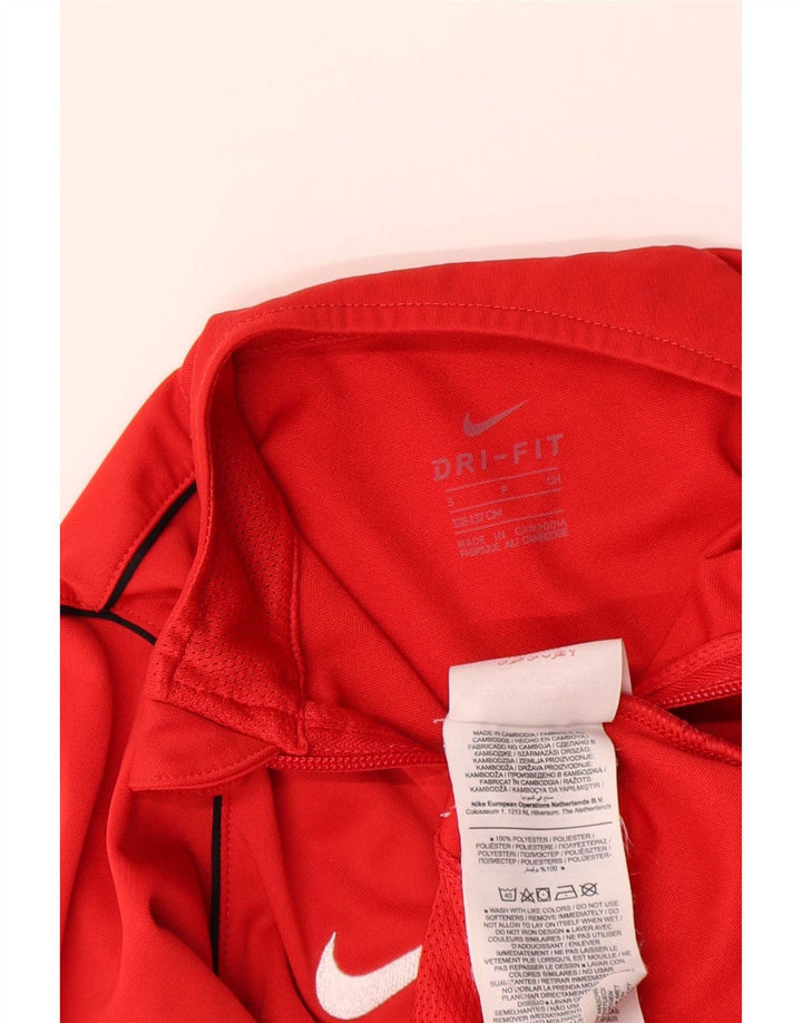Nike Garçon Dri Fit Survêtement Top Veste 8-9 ans Petit Rouge Polyester