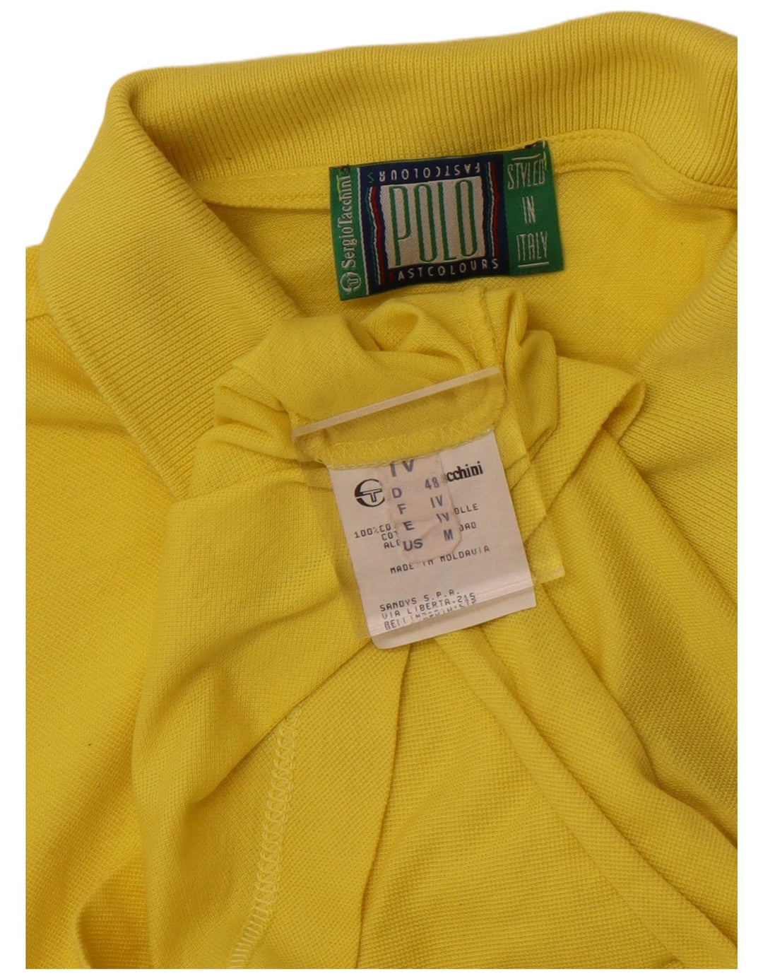 SERGIO TACCHINI Polo Homme Jaune Moyen Coton
