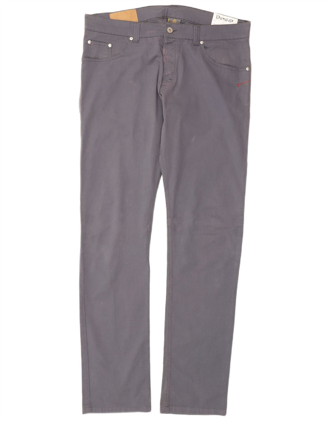 DONDUP Pantalon Slim Casual Homme W38 L34 Gris Coton