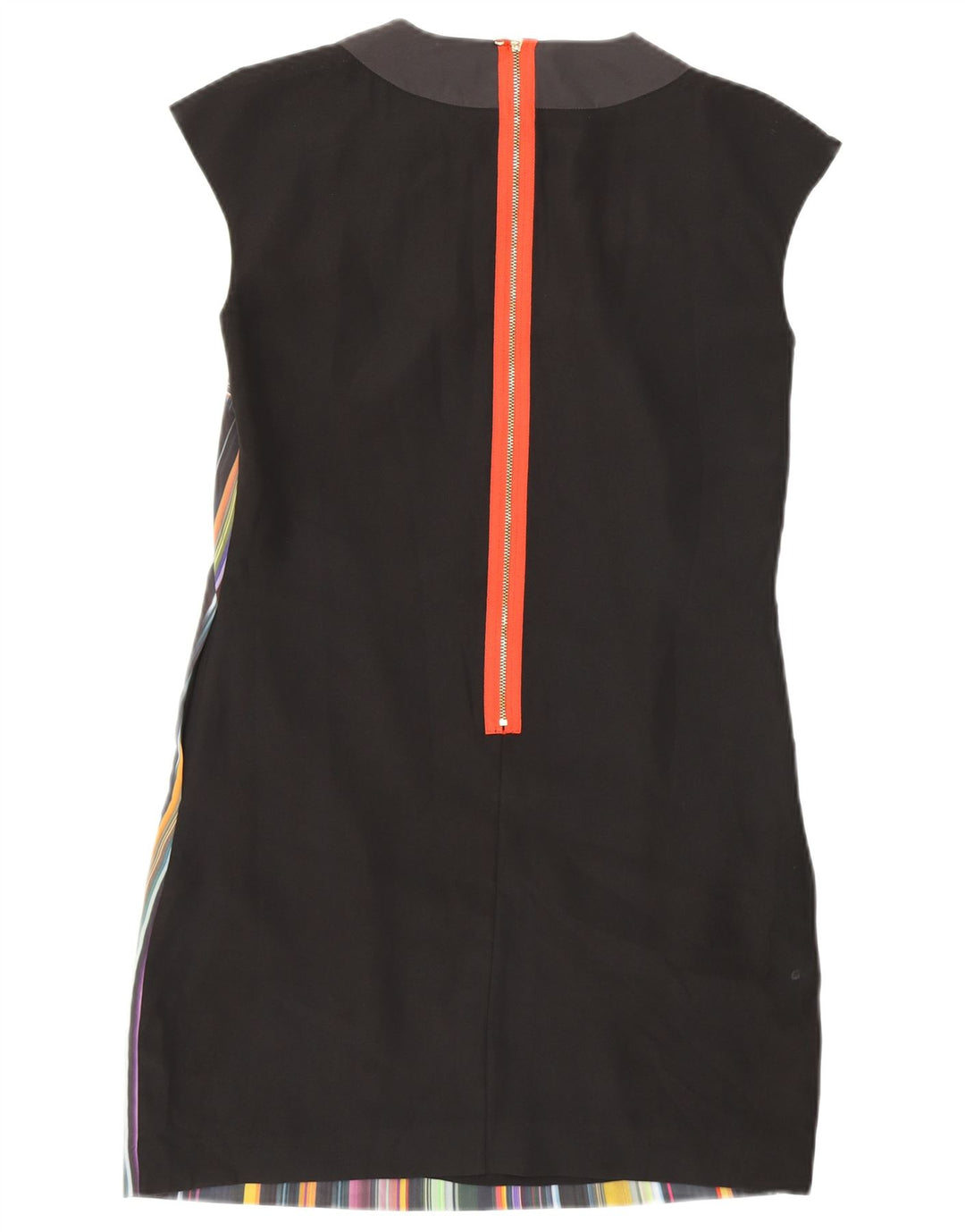 TED BAKER Robe fourreau sans manches pour femme Taille 1 XS Polyester rayé noir