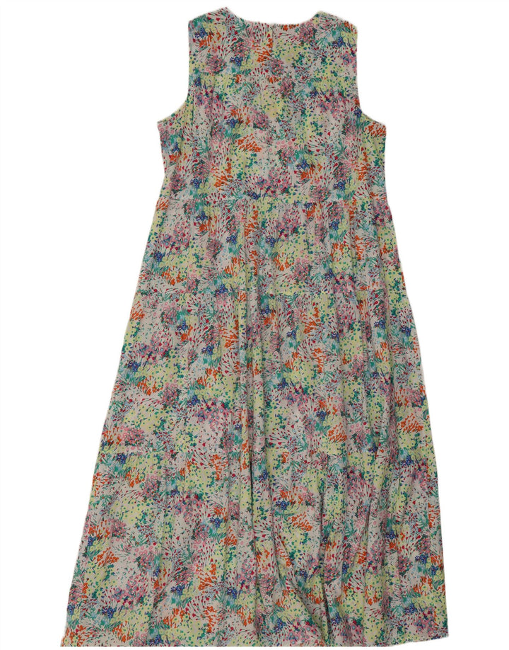 Marks & Spencer Robe longue pour femme UK 14 Grand motif floral multicolore