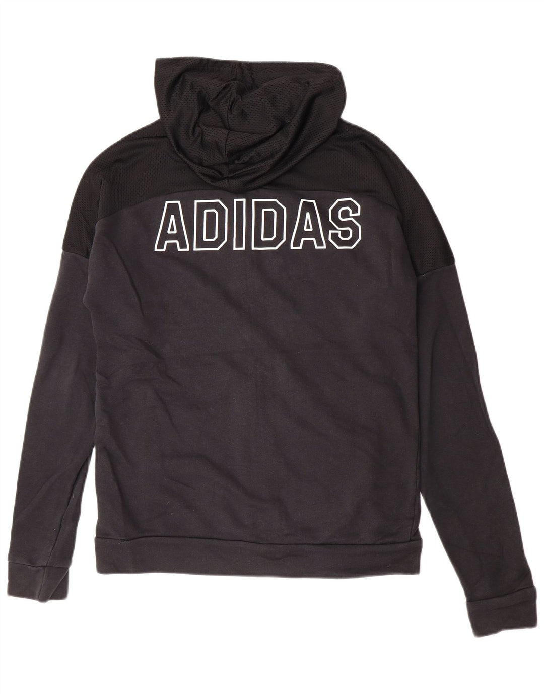 Adidas Pull à capuche zippé pour homme en coton noir moyen