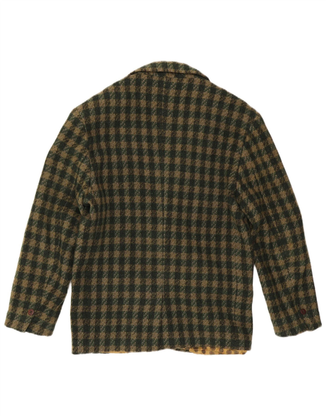 DUK Veste blazer à 2 boutons pour homme UK 38 à carreaux vert moyen