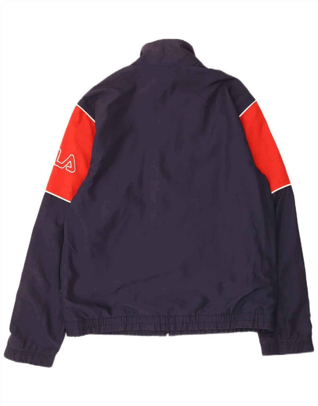 FILA Veste de Survêtement Graphique Homme Large Bleu Marine Colorblock