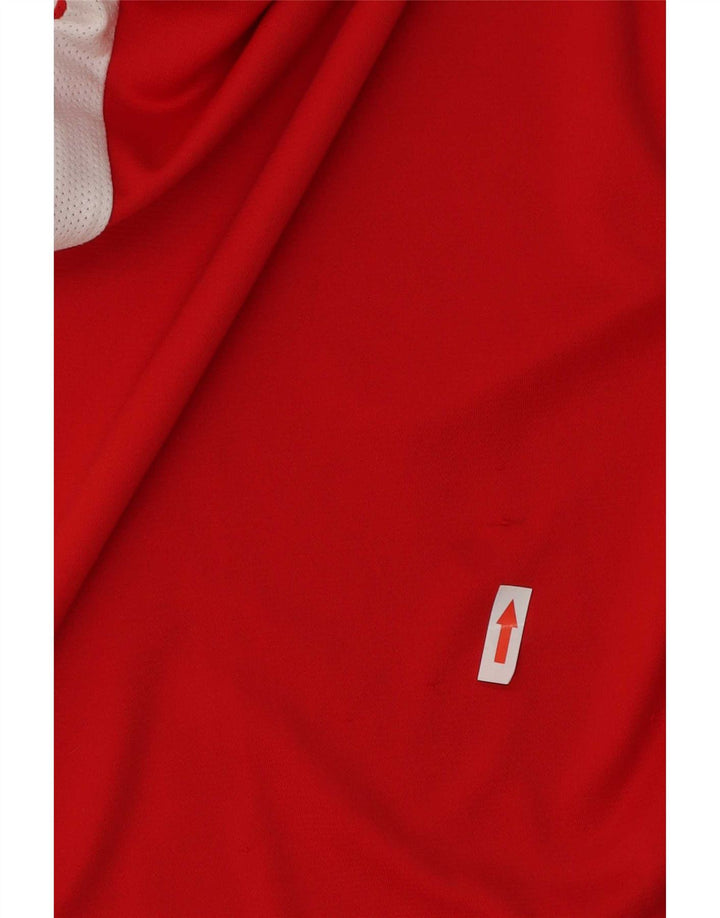 Nike Hommes Dri Fit T-Shirt Haut Petit Rouge Colorblock Polyester