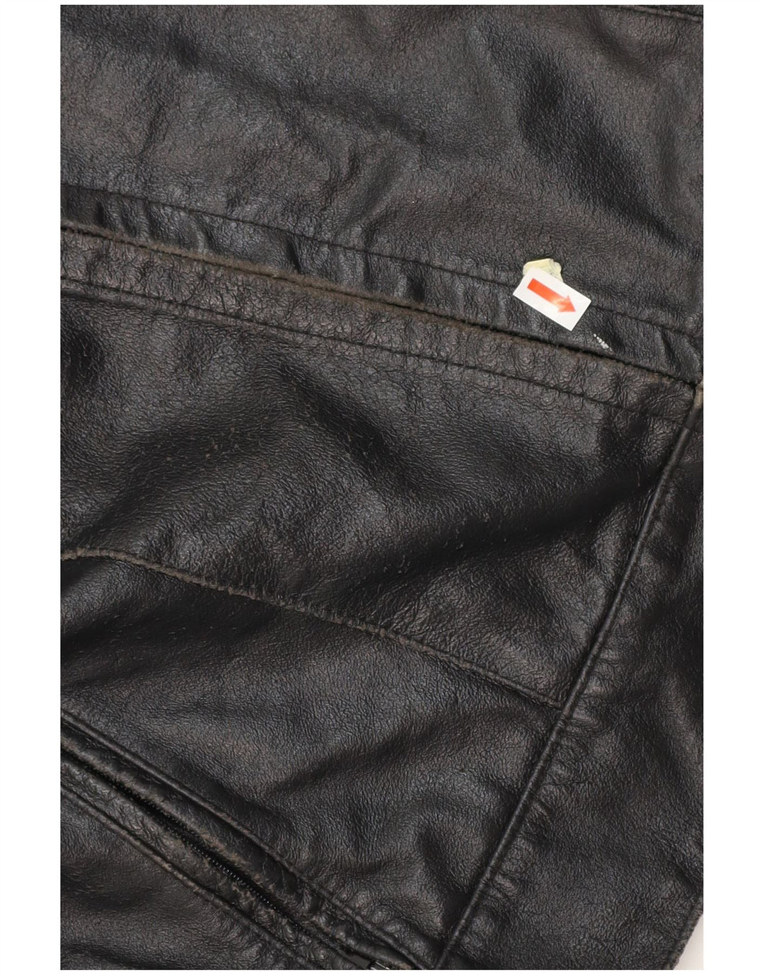 VINTAGE Veste de course en cuir pour femme IT 42 Cuir noir moyen