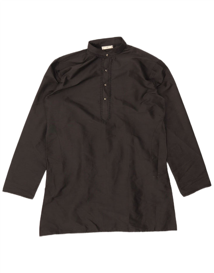 DENNIS MORTON Chemise pull Kurta pour hommes taille 40 noir moyen