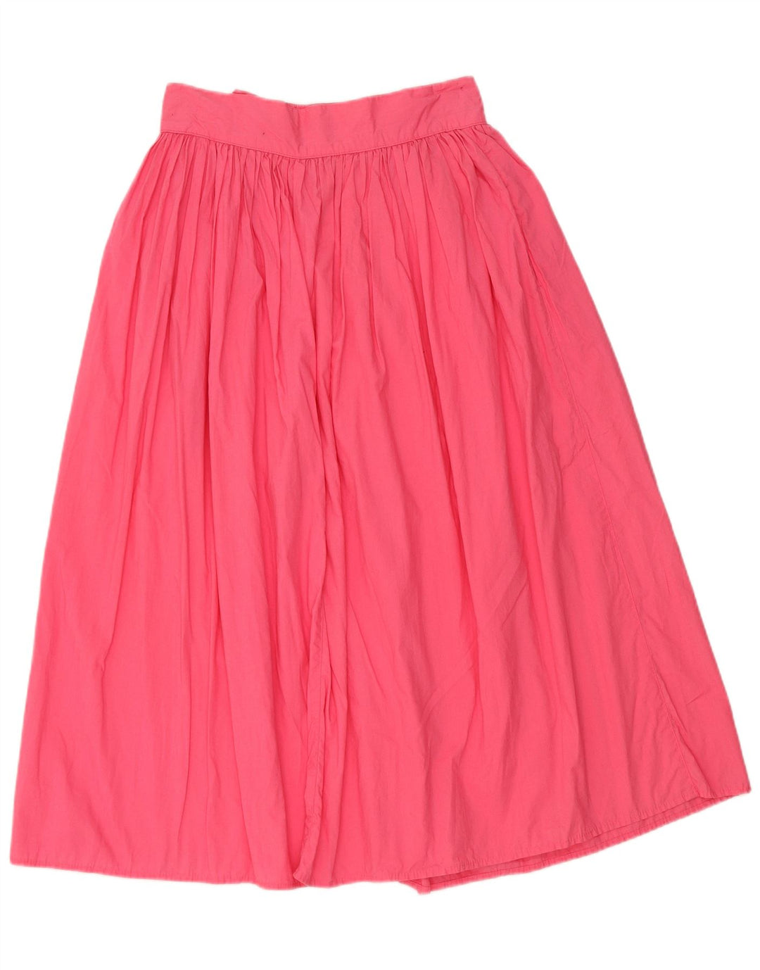 Benetton Jupe trapèze IT 44 Medium W28 en coton rose pour femme
