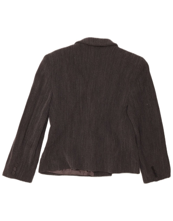 Giorgio Armani Veste Blazer Femme IT 42 Gris Moyen à Fines Rayures