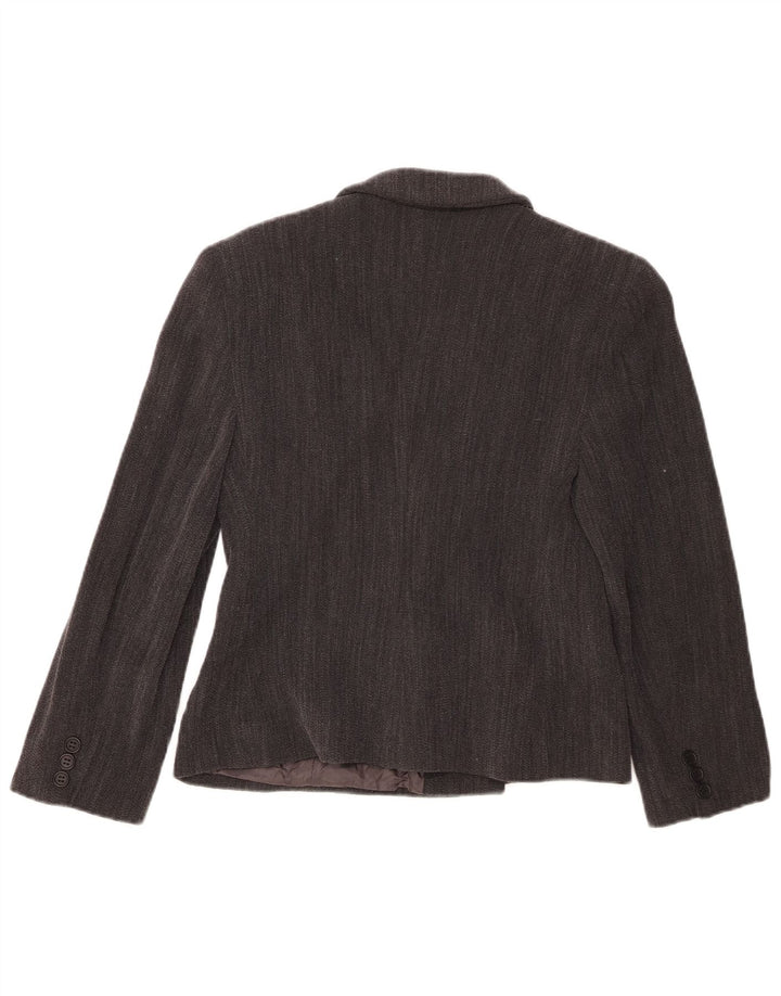 Giorgio Armani Veste Blazer Femme IT 42 Gris Moyen à Fines Rayures