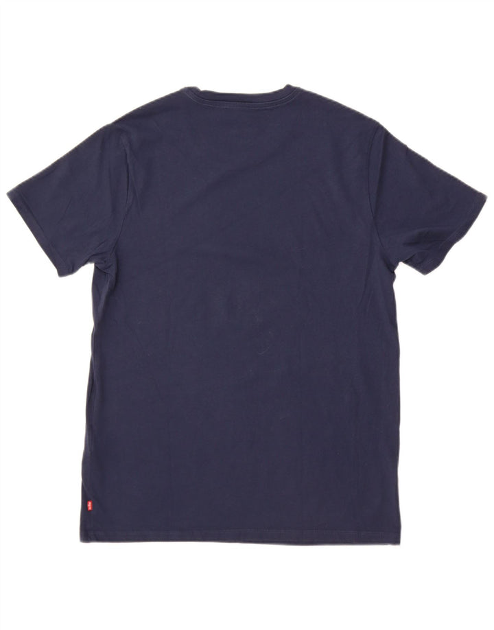 Levi's T-Shirt Graphique Homme Bleu Marine Moyen Coton
