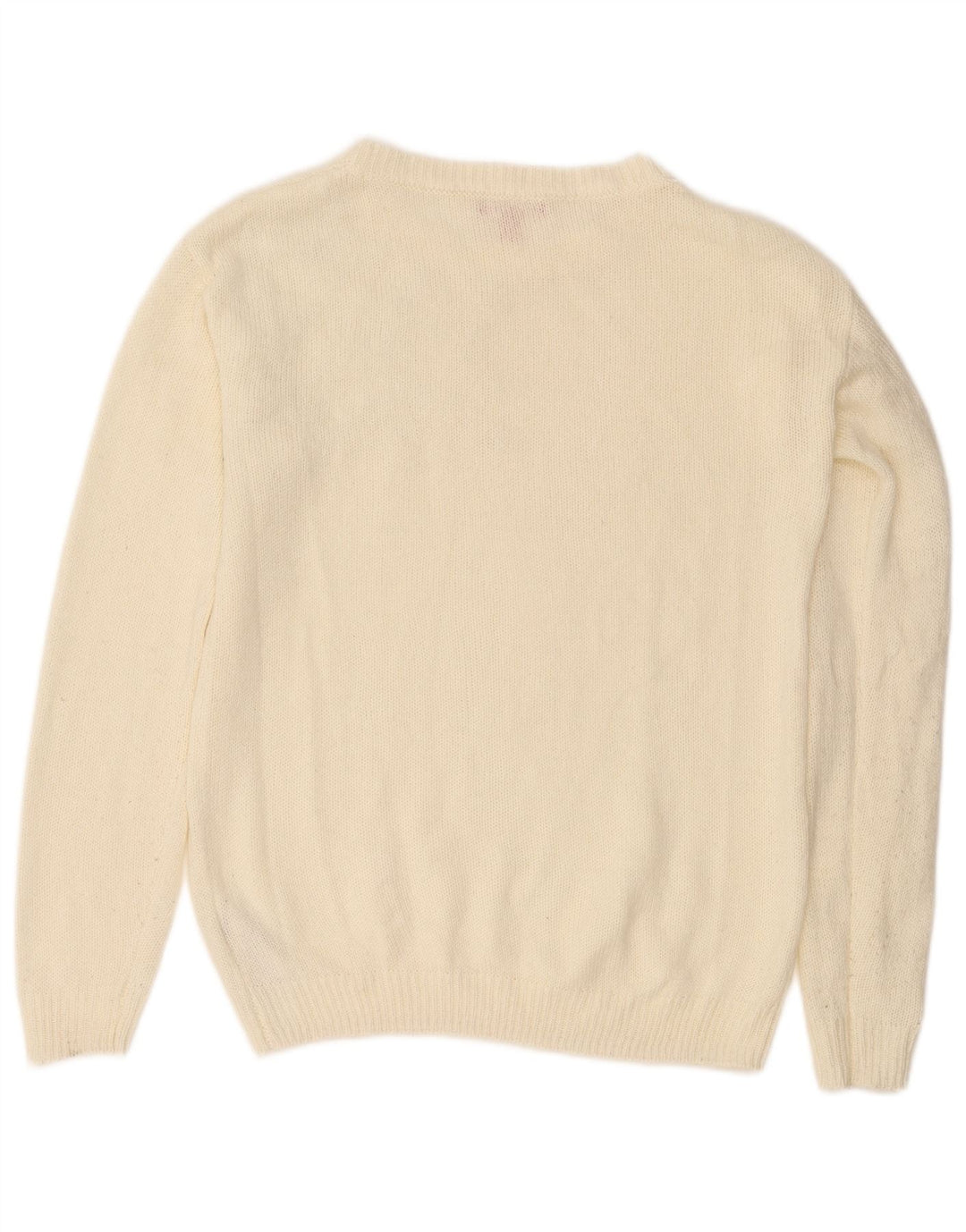 Guess Pull col bateau pour femme UK 14 Acrylique blanc moyen