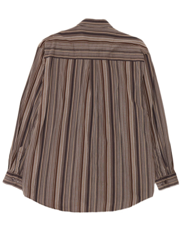 Lerros Chemise Homme XL Marron Rayé Coton
