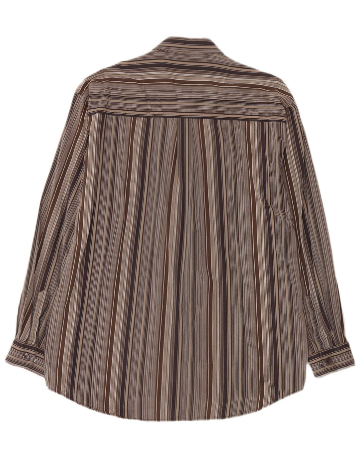 Lerros Chemise Homme XL Marron Rayé Coton