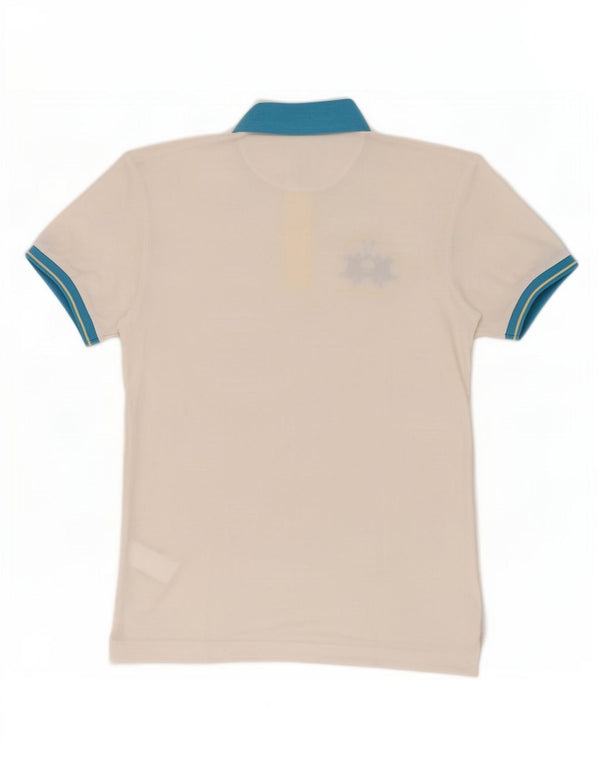 La Martina Polo Graphique Homme Grand Blanc Colorblock Coton