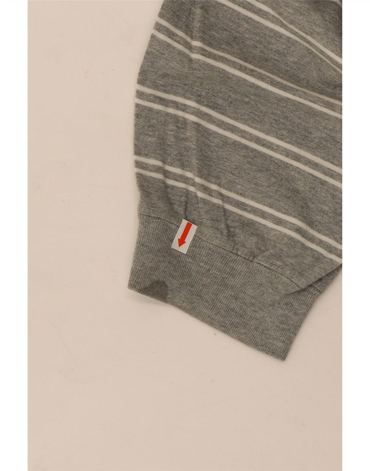 Nike Haut à manches longues XL en coton rayé gris pour homme