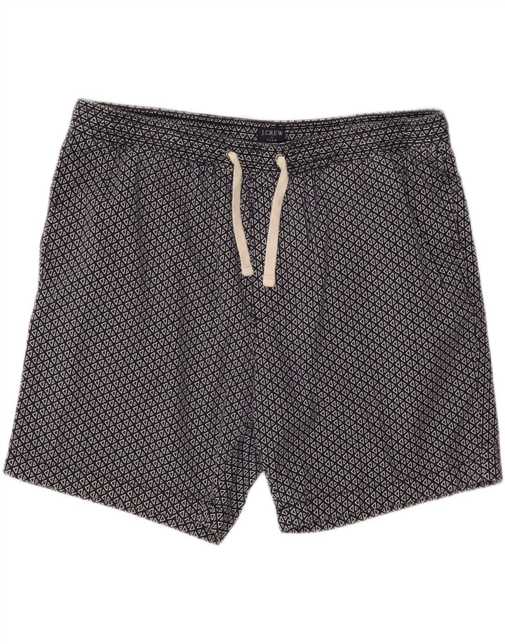 J. CREW Mens Flex Sport Shorts Large  Navy Blue Geometric Cotton Vintage J. Crew and Second-Hand J. Crew from Messina Hembry 