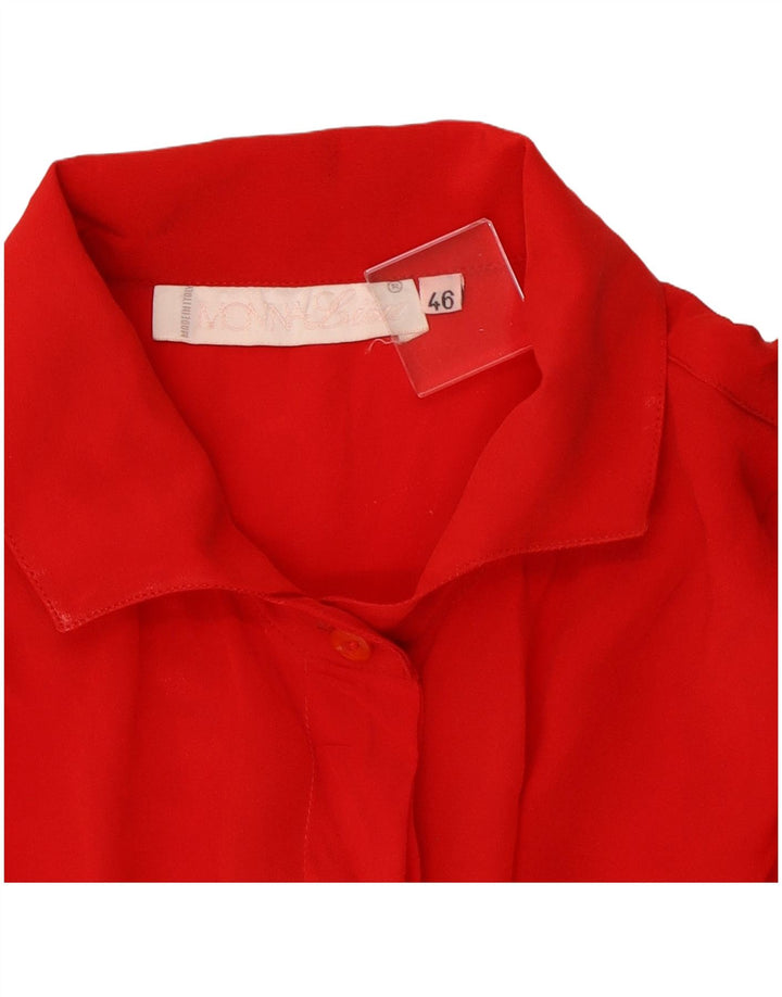 Blouse chemise femme vintage IT 46 Grand Rouge