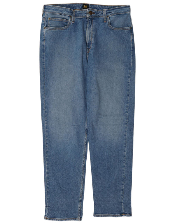 Lee Jean Droit Carol Homme W33 L29 Bleu Coton