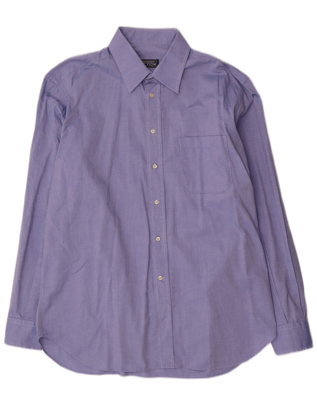 Trussardi Chemise Homme Taille 43 17 XL Bleu Coton