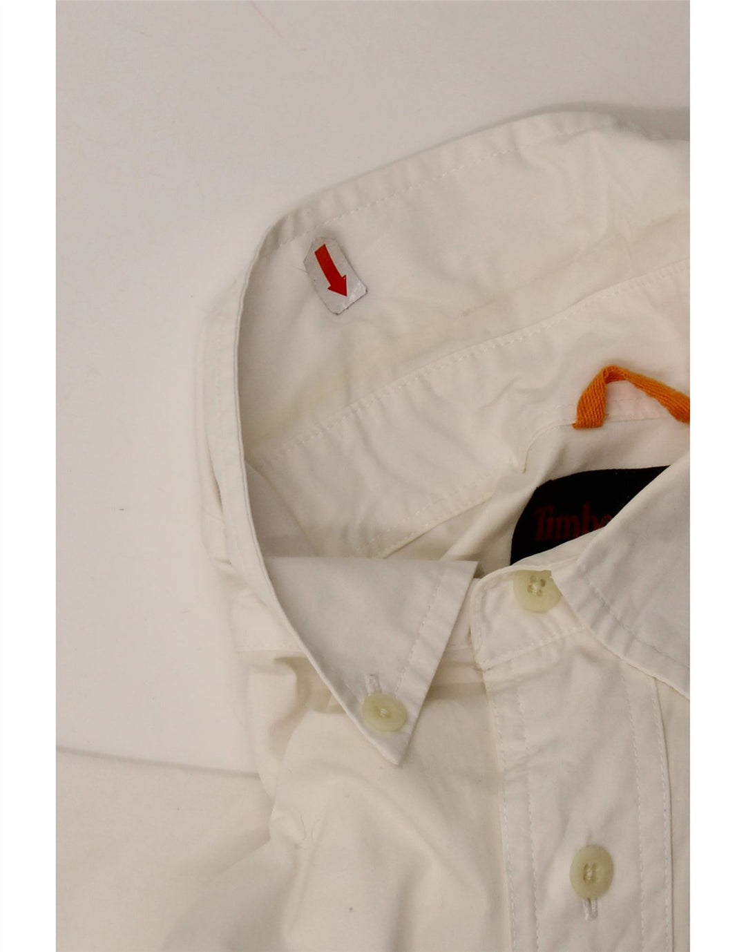 Timberland Chemise à Manches Courtes Homme Blanc Moyen Coton