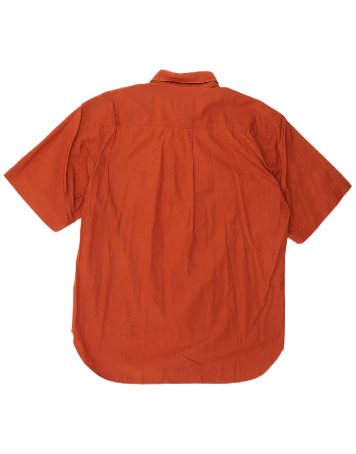 CASUCCI Chemise manches courtes homme XL coton orange