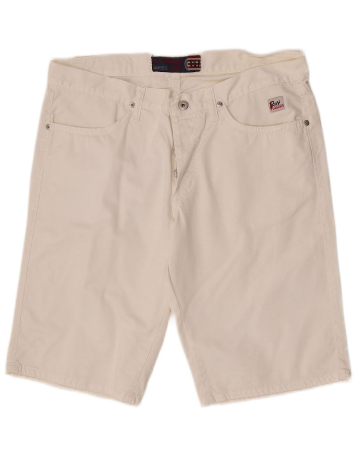 Roy Rogers Short décontracté pour homme W33 en coton blanc moyen
