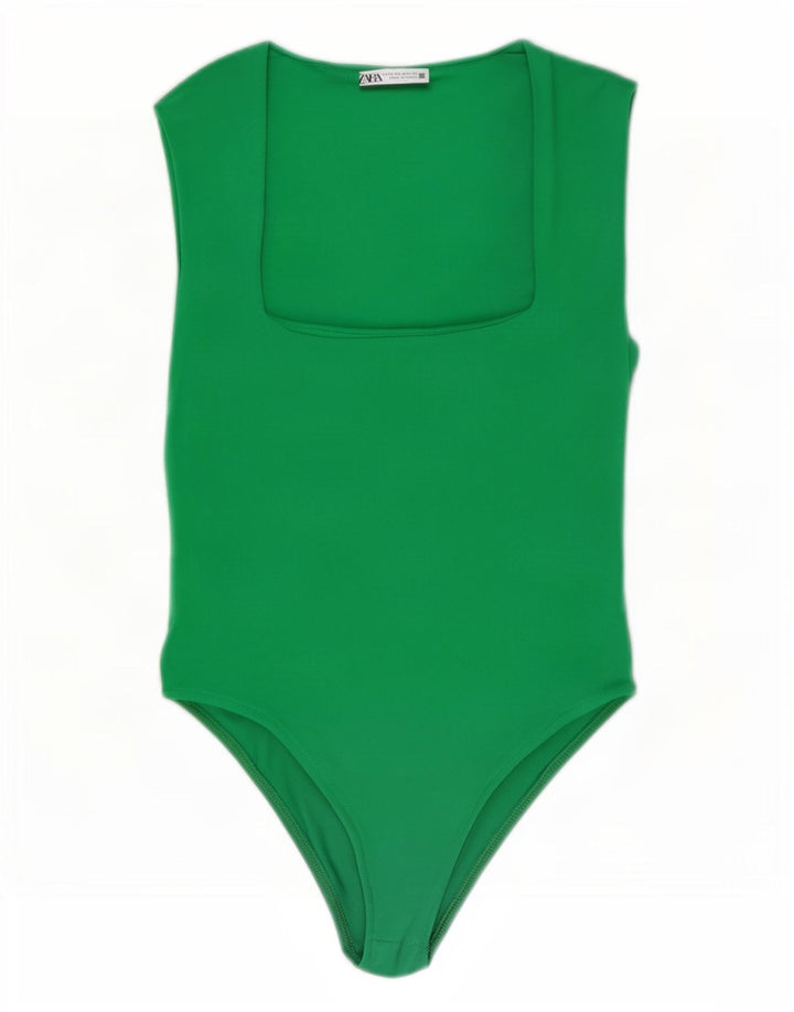 Zara Body Femme UK 12 Vert Moyen