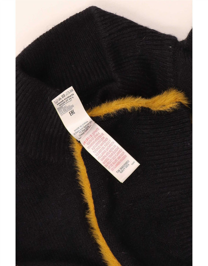 Marks & Spencer Pull col roulé pour homme Bleu marine Large Colorblock