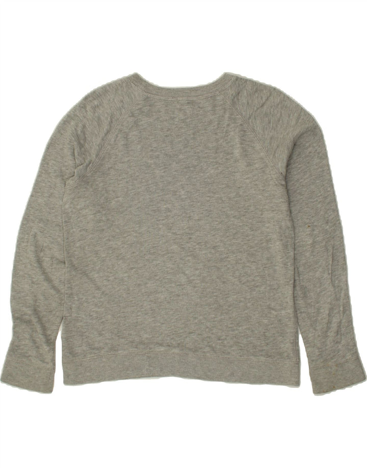 JACK WILLS Womens Sweatshirt Jumper UK 14 Large  Grey Cotton Vintage Jack Wills and Second-Hand Jack Wills from Messina Hembry 
