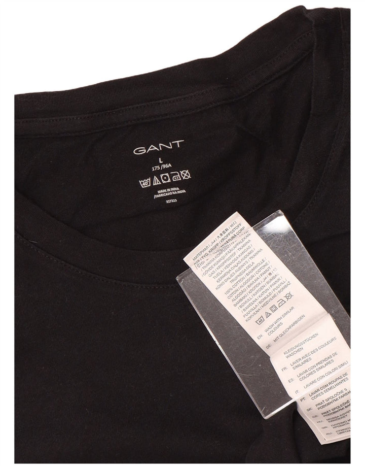 GANT T-Shirt Homme Top Large Noir Coton